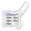 JMU 50 Pcs Posterior Bite Registration Trays, Sideless White Disposable Dental Impression Trays