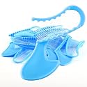 JMU 50 Pcs Posterior Bite Registration Trays, Dental Impression Trays, Blue