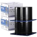 JMU Black Barrier Film 2 Rolls, Barrier Film Tattoo Tape, 4 x 6 Inch