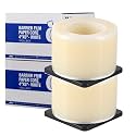 JMU Black Barrier Film 2 Rolls, Barrier Film Tattoo Tape, 4 x 6 Inch
