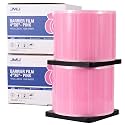 JMU Pink Barrier Film, 2 Rolls Dental Tattoo Barrier Tape 4" x 6"