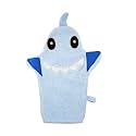 JN&amp;LULU Organics Bath Mitt Bath Cotton and Soft Scrub Bathing Loofah Shower Gifts (Shark)