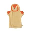 JN&amp;LULU Organics Bath Mitt Toddlers Bath Cotton and Soft Scrub Bathing Loofah Shower Gifts (Lion)