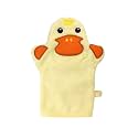 JN&amp;LULU Organics Bath Mitt Toddlers Bath Cotton and Soft Scrub Bathing Loofah Shower Gifts (Duck)