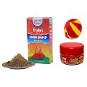 JN Tulsi Combo Roli Kumkum Kalawa Moli Dhaga and Hawan Samagri for Puja Mandir Tilak Aarti Worship | 100gm Roli 6 Kalawa Threads 200gm Hawan Samagri | Pure Haldi Non-Allergic Eco-Friendly Made in India