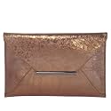 JNB Crushed Metallic Envelope Clutch