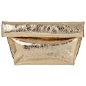 JNB Faux Leather Oversize Foldover Clutch