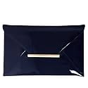 JNB Faux Patent Leather Envelope Candy Clutch Bag