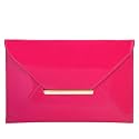 JNB Faux Patent Leather Envelope Candy Clutch Bag