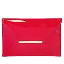 JNB Faux Patent Leather Envelope Candy Clutch Bag