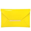 JNB Faux Patent Leather Envelope Candy Clutch Bag