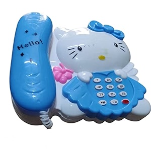 jnil presents baby telephone landline sound toy battery not included set for kids lights amp sounds pretend play toy for toddlers boys amp girls pack of 1 sky blue