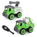 Jo Baby DIY Take Apart Toys SUV,Tank,Battleship,Helicopter with 1 Screwdriver Tools, Kids Army Vehicle Toys