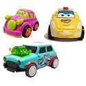 Jo Baby Unbreakable Four-Wheel Drive Friction Powered Diecast Car, Robot Car &amp; Dancing Car Green Toy Set (Pack of 3)
