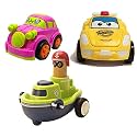 Jo Baby Unbreakable Four-Wheel Drive Friction Powered Diecast Car, Robot Car &amp; Push and Go Boat Toy Set (Pack of 3)