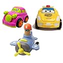 Jo Baby Unbreakable Four-Wheel Drive Friction Powered Diecast Car, Robot Car &amp; Push and Go Plane Toy Set (Pack of 3)