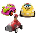 Jo Baby Unbreakable Four-Wheel Drive Friction Powered Diecast Car, Robot Car &amp; Push and Go Car Toy Set (Pack of 3)
