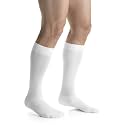 JOBST 110480 Activewear Compression Sock, 15-20mmHg, Knee High, Medium, White