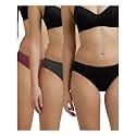 Jockey 1410 Women Combed Cotton Bikini(Pack of 3, Colors &amp; Prints May Vary)