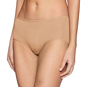 jockey 1809 women full coverage micro modal elastane stretch full brief with exposed waistband and stayfresh treatment