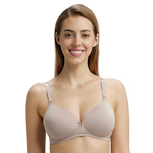 jockey 1819 women wirefree padded microfiber full coverage t-shirt bra