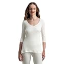 Jockey 2543 Women Super Warmth Super Combed Cotton Rich Brushed Three Quarter Sleeve Thermal Top with StayWarm Technology Regular Fit