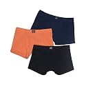 Jockey 3036 Boys Super Combed Cotton Rib Fabric Solid Trunk with Front Open Fly and Ultrasoft Waistband_(Pack of 3, Colors &amp; Prints May Vary)