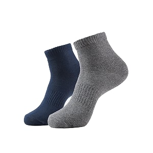 jockey 7106 men compact cotton elastane stretch ankle length socks with stayfresh treatment_pack of 2