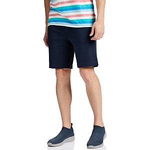 jockey am14 men super combed cotton rich straight fit shorts with zipper pockets