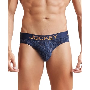 jockey fp22 men super combed cotton elastane stretch printed brief with ultrasoft waistband_prints may vary