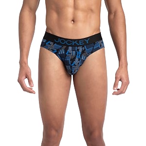 jockey fp22 men super combed cotton elastane stretch printed brief with ultrasoft waistband_prints may vary