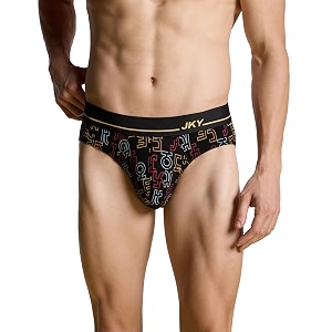 jockey fp22 men super combed cotton elastane stretch printed brief with ultrasoft waistband_prints may vary