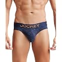 Jockey FP22 Men Super Combed Cotton Elastane Stretch Printed Brief with Ultrasoft Waistband_(Prints May Vary)