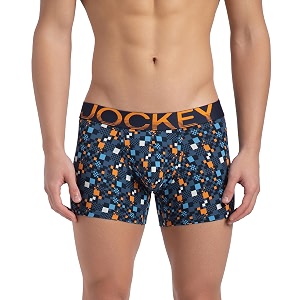 jockey fp23 men super combed cotton elastane stretch printed trunk with ultrasoft waistband_prints may vary