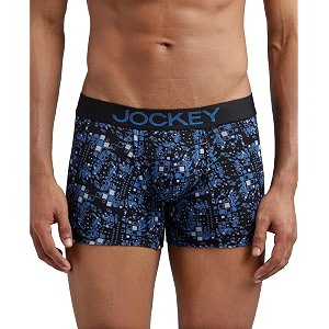 jockey fp23 men super combed cotton elastane stretch printed trunk with ultrasoft waistband_prints may vary