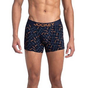 jockey fp23 men super combed cotton elastane stretch printed trunk with ultrasoft waistband_prints may vary
