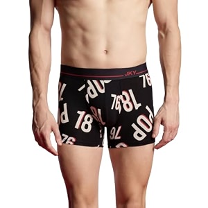 jockey fp23 men super combed cotton elastane stretch printed trunk with ultrasoft waistband_prints may vary