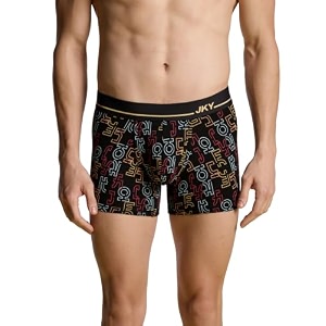 jockey fp23 men super combed cotton elastane stretch printed trunk with ultrasoft waistband_prints may vary