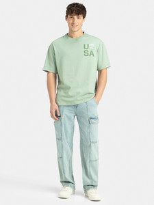 JOCKEY Graphic Print Men Round Neck Green