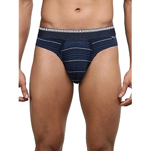 jockey us67 men super combed cotton elastane stretch striped brief with ultrasoft waistband