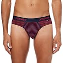 Jockey US67 Men Super Combed Cotton Elastane Stretch Striped Brief with Ultrasoft Waistband