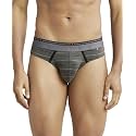 Jockey US67 Men Super Combed Cotton Elastane Stretch Striped Brief with Ultrasoft Waistband