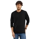 Jockey AM95 Men Super Combed Cotton Rich Solid Round Neck Full Sleeve T-Shirt Regular Fit