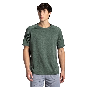 jockey mv53 men microfiber fabric round neck half sleeve active wear t-shirt with staydry tech