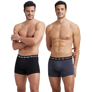 jockey ny16 men super combed cotton elastane stretch solid trunk with ultrasoft waistband_pack of 2