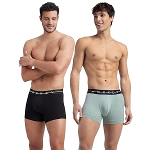 jockey ny16 men super combed cotton elastane stretch solid trunk with ultrasoft waistband_pack of 2