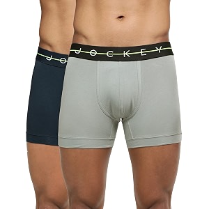 jockey ny16 men super combed cotton elastane stretch solid trunk with ultrasoft waistband_pack of 2