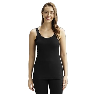 jockey snug fit thermal tank top for women 2500_black_s
