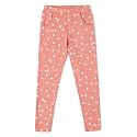 Jockey UG37 Girl's Super Combed Cotton Elastane French Terry Slim Fit Printed Jeggings with Side Pockets