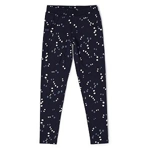 jockey ug37 girls super combed cotton elastane stretch french terry printed jeggings
